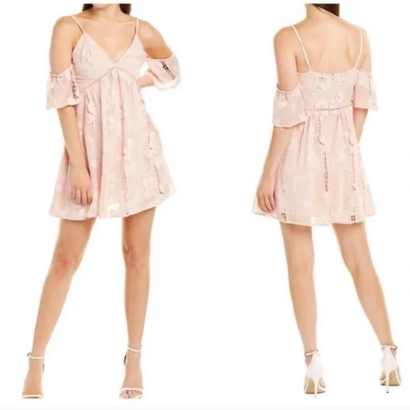 LOVERS + FRIENDS WISHFUL DRESS BLUSH FLORAL NEW - Picture 1 of 8